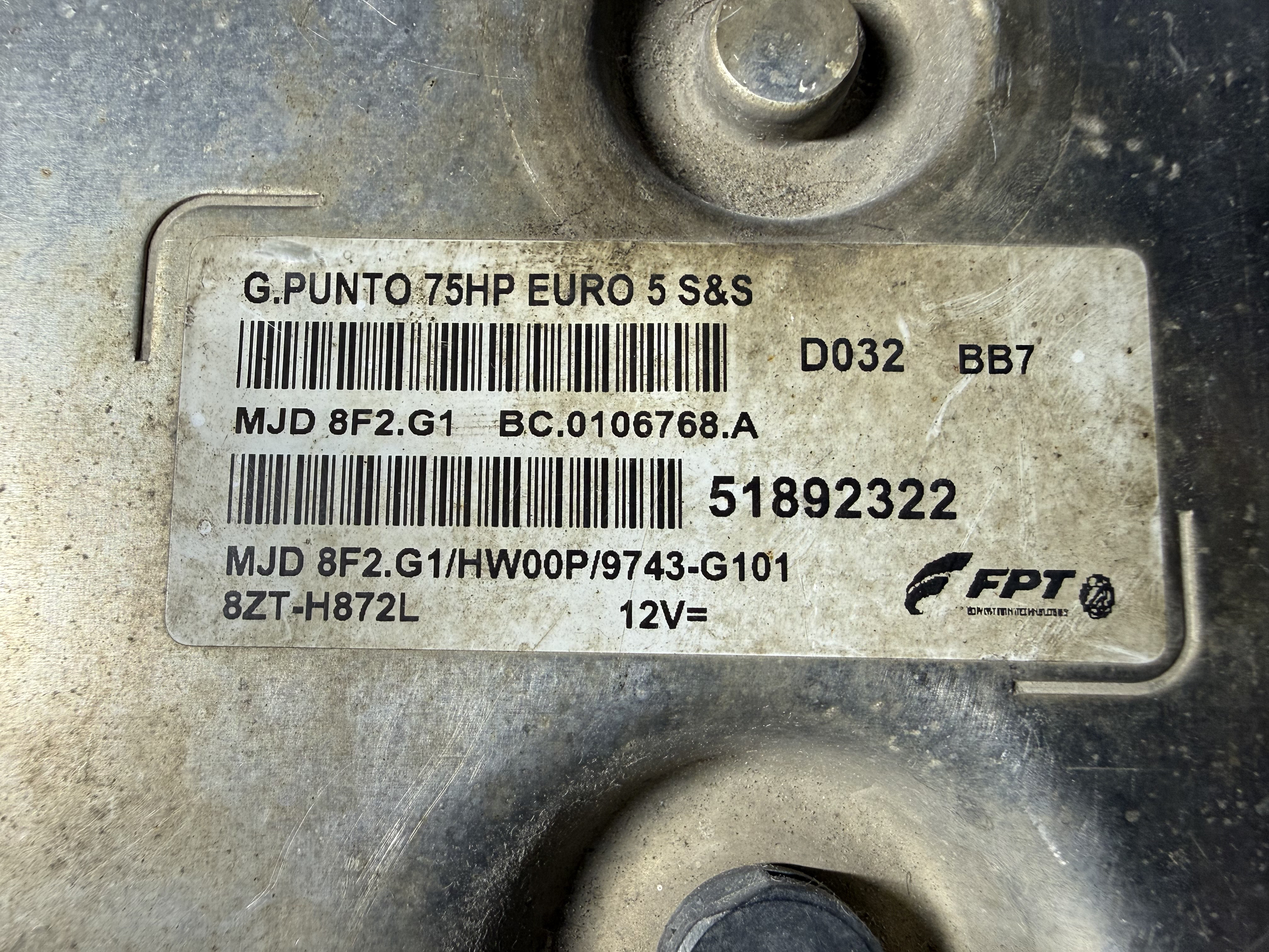 Fiat ECU - 51892322 - 2